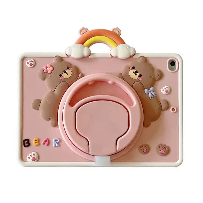 Kinder Cartoon Tablethoes – Siliconen Tablethoes Met Ringstandaard