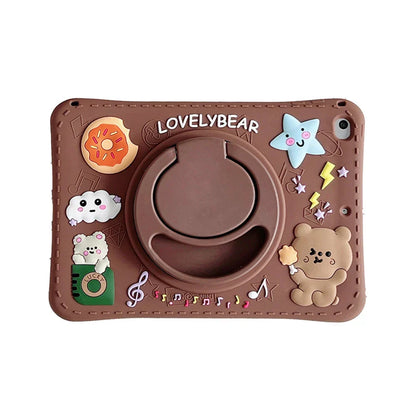 Kinder Cartoon Tablethoes – Siliconen Tablethoes Met Ringstandaard