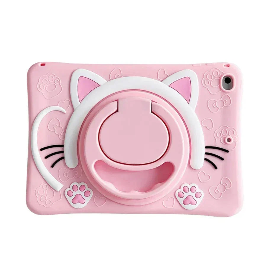 Kinder Cartoon Tablethoes – Siliconen Tablethoes Met Ringstandaard