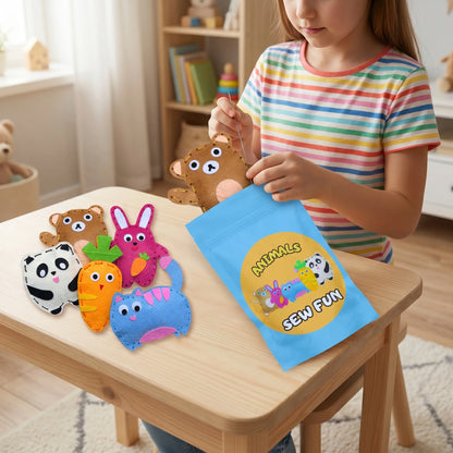 Kinder Naaikit - DIY Vilten Dieren Handnaaiset voor Kinderen