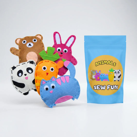 Kinder Naaikit - DIY Vilten Dieren Handnaaiset voor Kinderen
