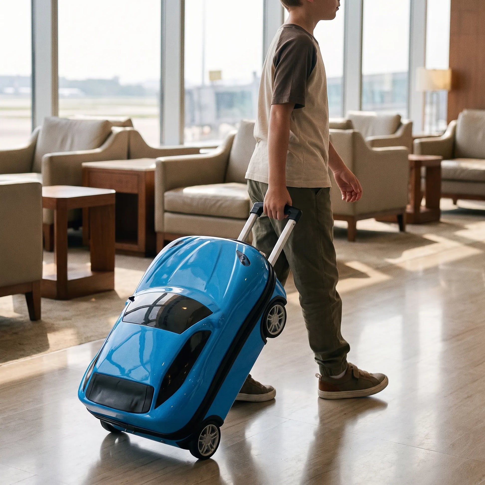 Kinder Raceauto Koffer – Sportauto Trolleykoffer Voor Kinderen