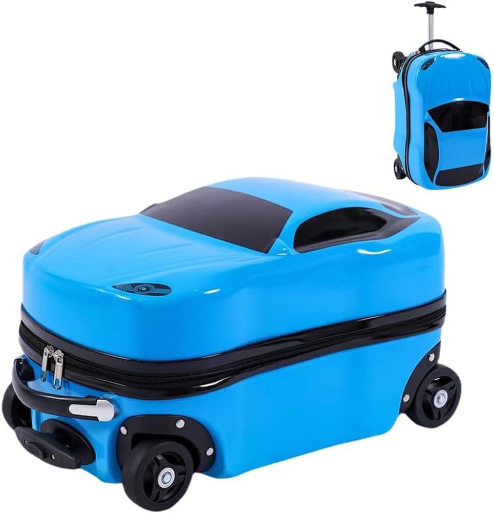 Kinder Raceauto Koffer – Sportauto Trolleykoffer Voor Kinderen