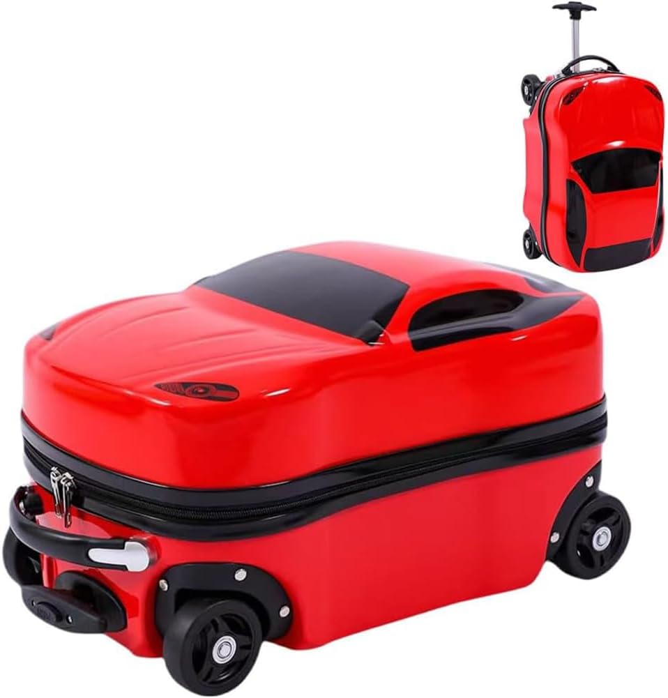 Kinder Raceauto Koffer – Sportauto Trolleykoffer Voor Kinderen