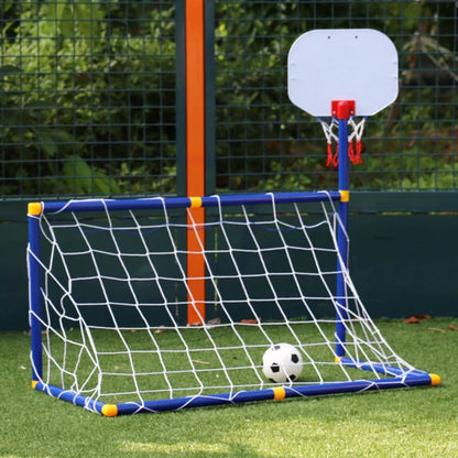 Voetbal- en Basketbalset – 2-in-1 Buitensportset Voor Kinderen