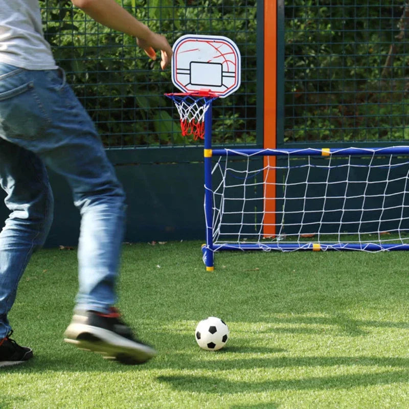 Voetbal- en Basketbalset – 2-in-1 Buitensportset Voor Kinderen