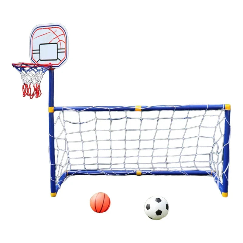 Voetbal- en Basketbalset – 2-in-1 Buitensportset Voor Kinderen