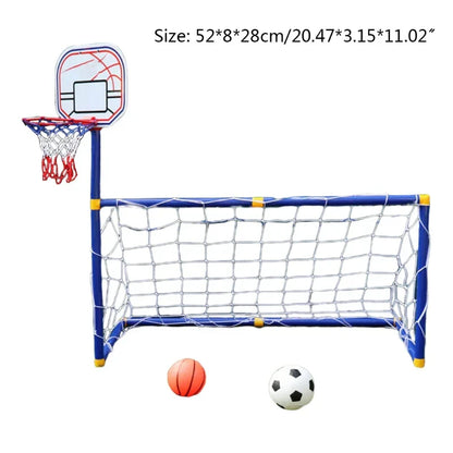 Voetbal- en Basketbalset – 2-in-1 Buitensportset Voor Kinderen