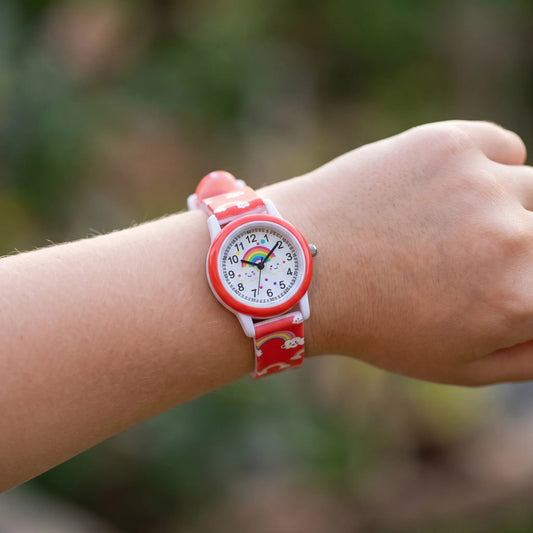 Kinderhorloge met Regenboog Design – Speels & Leerzaam Klokkijken