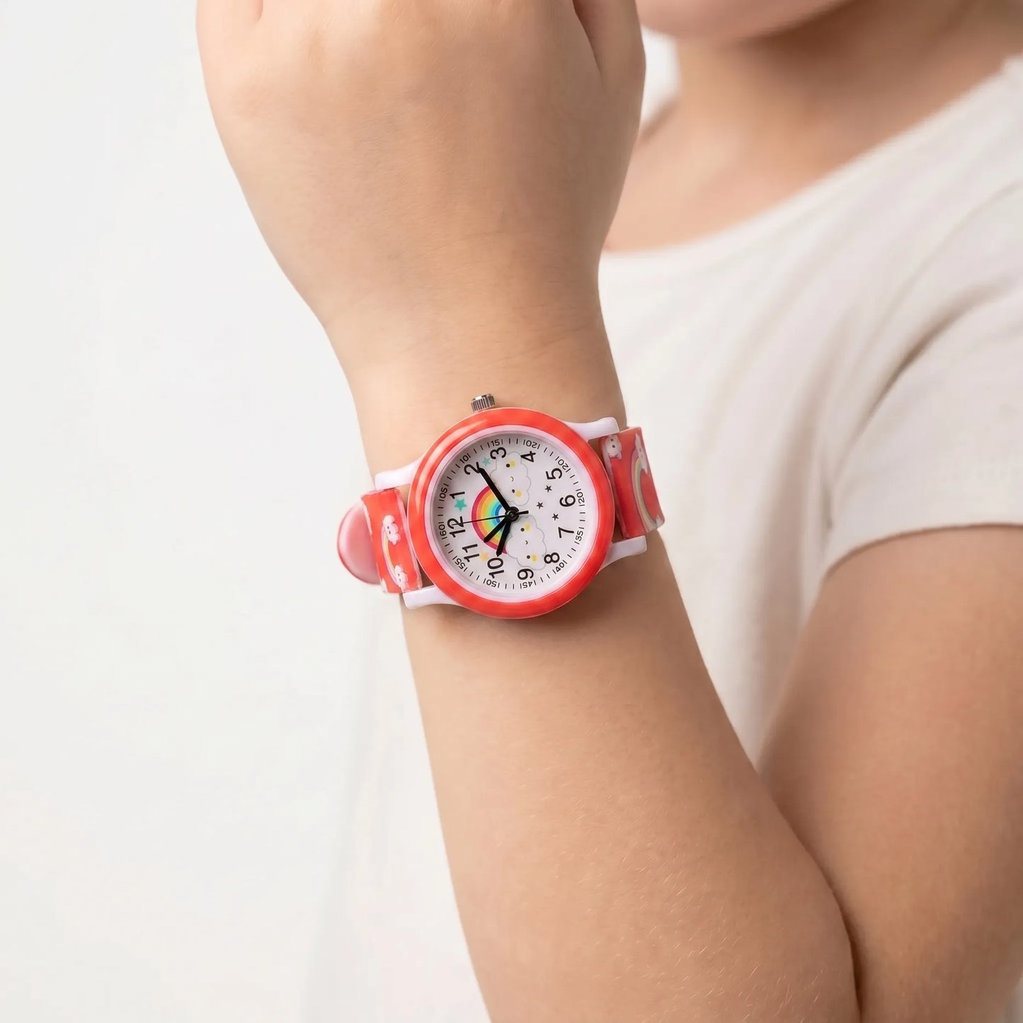 Kinderhorloge met Regenboog Design – Speels & Leerzaam Klokkijken