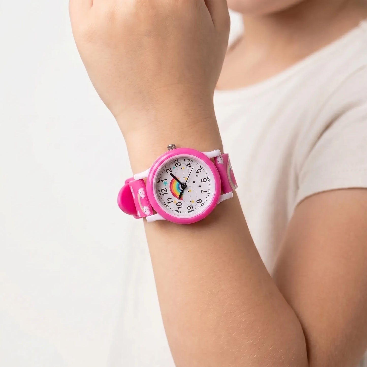 Kinderhorloge met Regenboog Design – Speels & Leerzaam Klokkijken