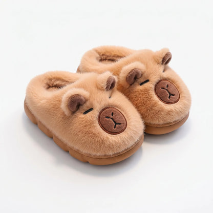 Kinderhuisslippers - Schattige Pluizige Dierenslippers voor Binnen