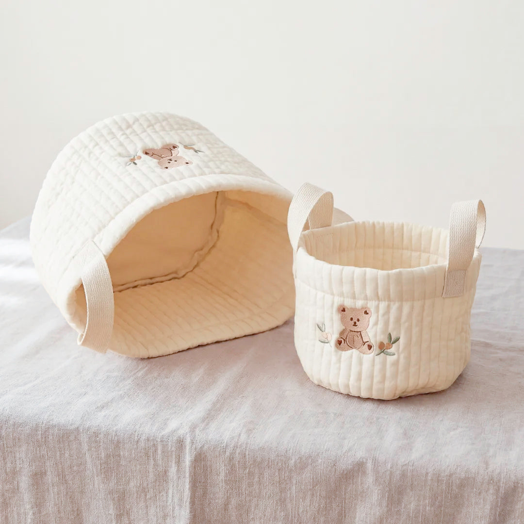 Kinderkamer Opbergmand – Gewatteerde Baby Opbergmand