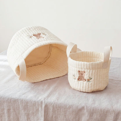 Kinderkamer Opbergmand – Gewatteerde Baby Opbergmand