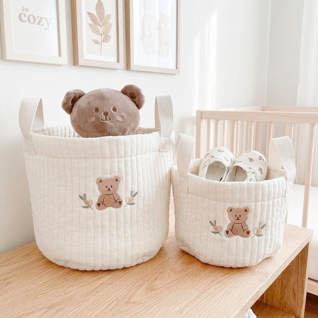 Kinderkamer Opbergmand – Gewatteerde Baby Opbergmand