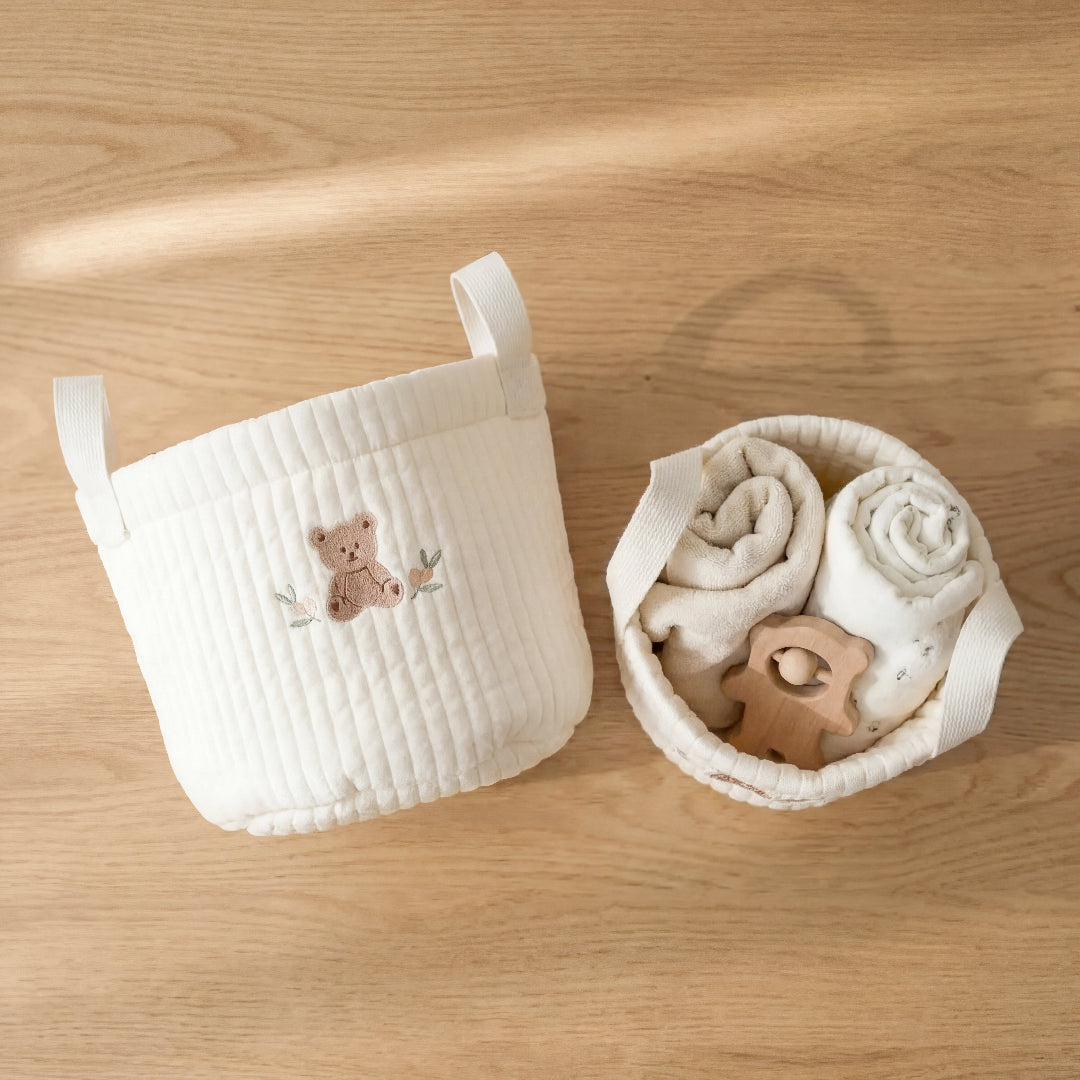 Kinderkamer Opbergmand – Gewatteerde Baby Opbergmand