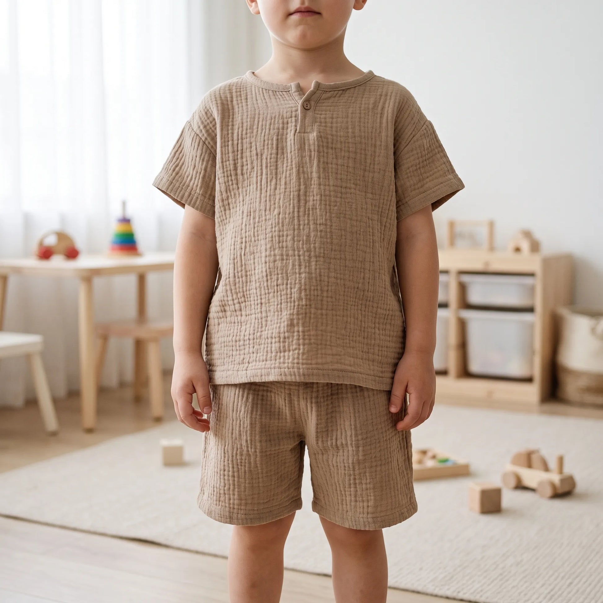 Kinderkleding Set Zomer | Shirt en Korte Broek | Katoen en Linnen