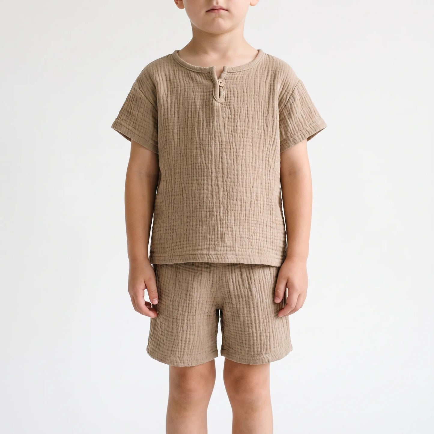 Kinderkleding Set Zomer | Shirt en Korte Broek | Katoen en Linnen