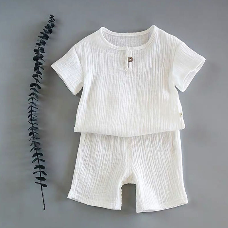 Kinderkleding Set Zomer | Shirt en Korte Broek | Katoen en Linnen