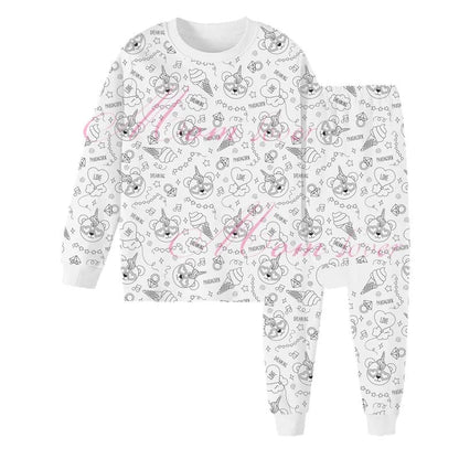 Kinderpyjama om in te Kleuren | Wasbaar Ontwerp met Optionele Textielstiften | Maat 3 tot 8 Jaar