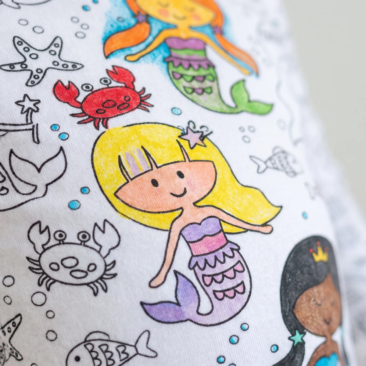 Kinderpyjama om in te Kleuren | Wasbaar Ontwerp met Optionele Textielstiften | Maat 3 tot 8 Jaar