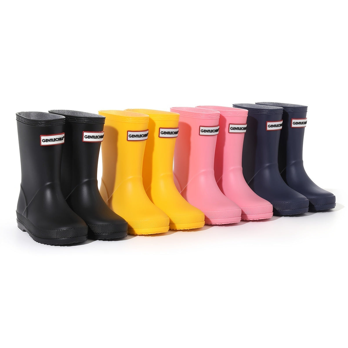 Kinderregenlaarzen Effen | Waterdichte PVC Laarzen met Antislipzool | Maten 23 tot 32