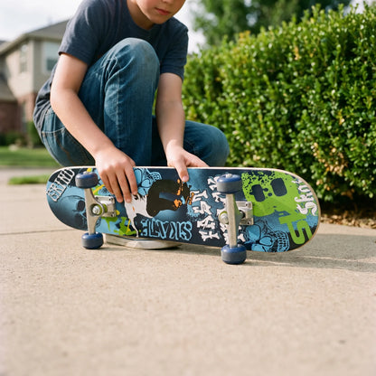 Kinderskateboard - Draagbaar Skateboard voor Kinderen 4-8 Jaar