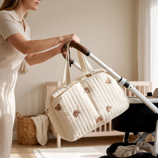 Kinderwagen Luiertas – Gewatteerde Baby Luiertas Tote Bag