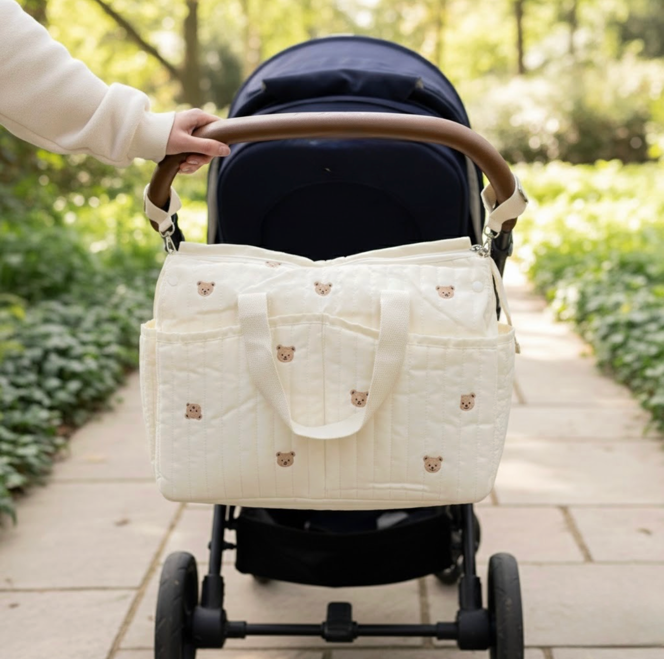 Kinderwagen Luiertas – Gewatteerde Baby Luiertas Tote Bag