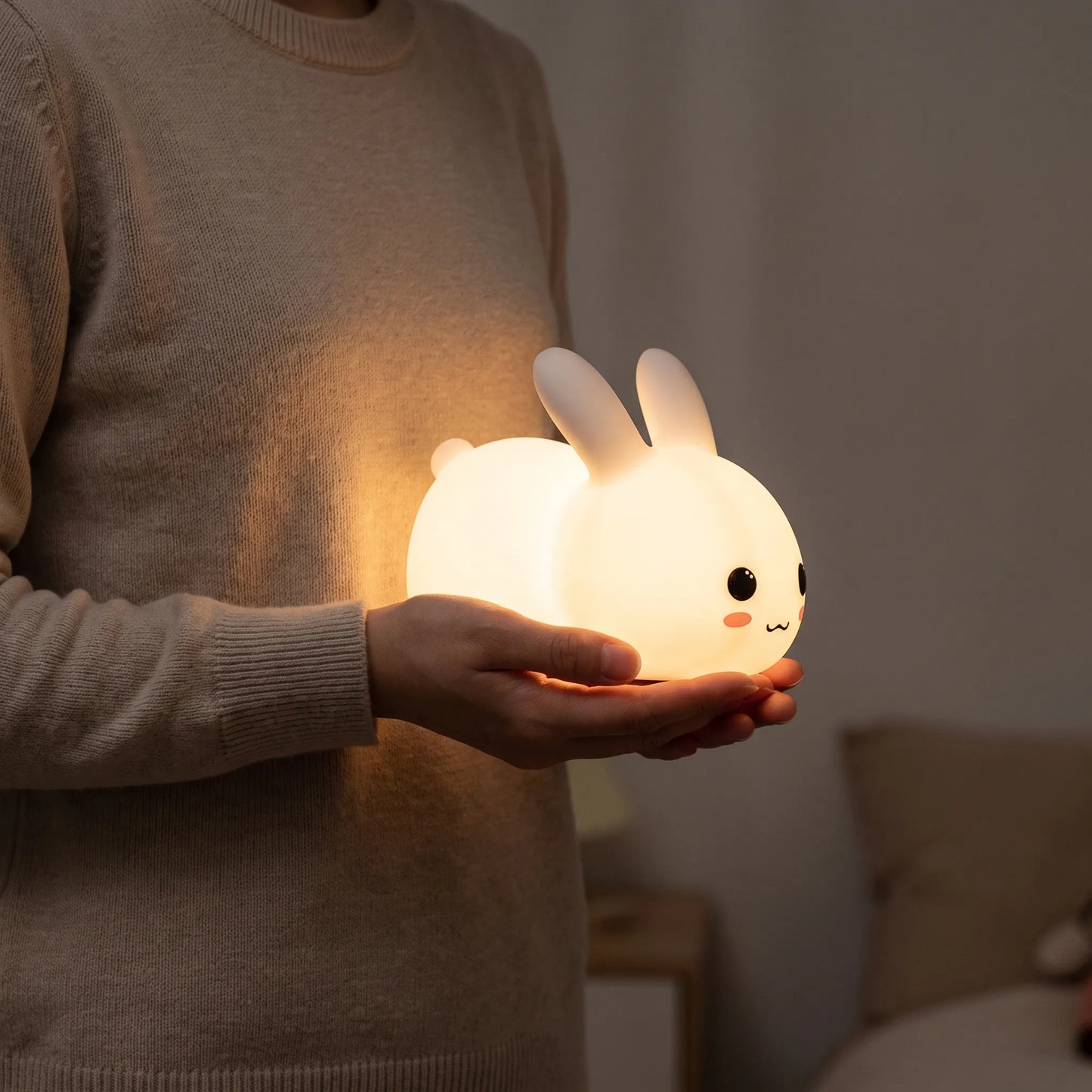 Konijn Nachtlamp – Rustgevend Tafellampje Voor De Kinderkamer