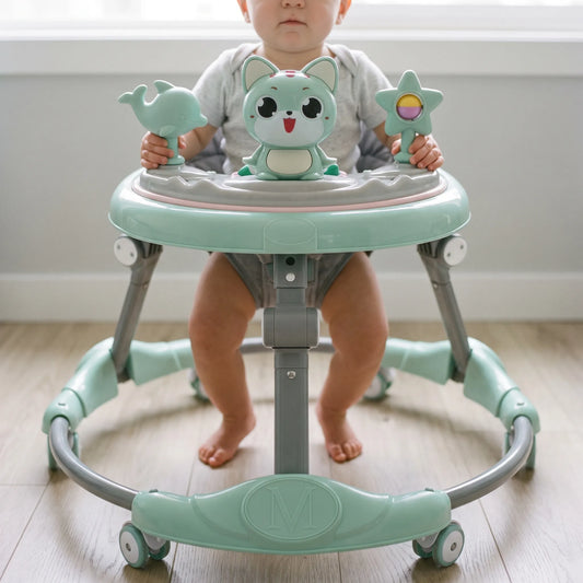 Loopwagen - Multifunctionele Babyloopwagen Duwwagen voor Leren Lopen