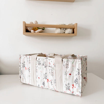 Luier Caddy Met Handvatten – Kinderkamer Opbergmand Met Meerdere Vakken