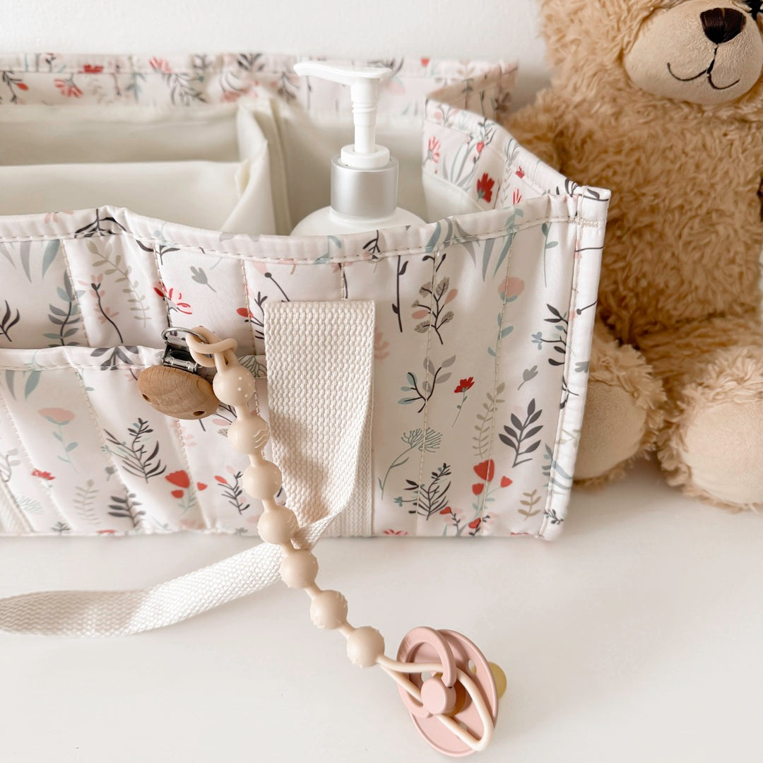 Luier Caddy Met Handvatten – Kinderkamer Opbergmand Met Meerdere Vakken