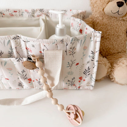 Luier Caddy Met Handvatten – Kinderkamer Opbergmand Met Meerdere Vakken