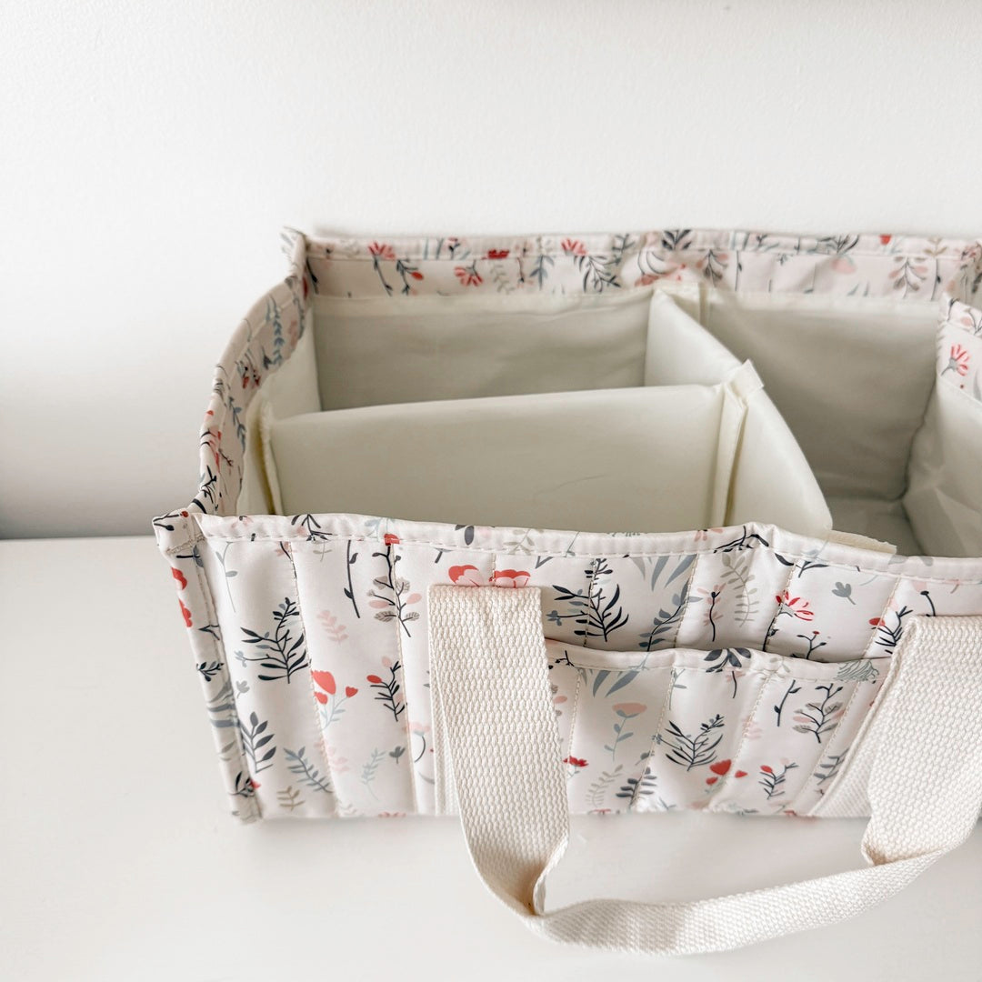 Luier Caddy Met Handvatten – Kinderkamer Opbergmand Met Meerdere Vakken