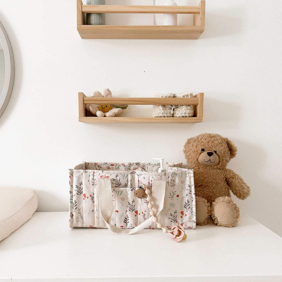 Luier Caddy Met Handvatten – Kinderkamer Opbergmand Met Meerdere Vakken