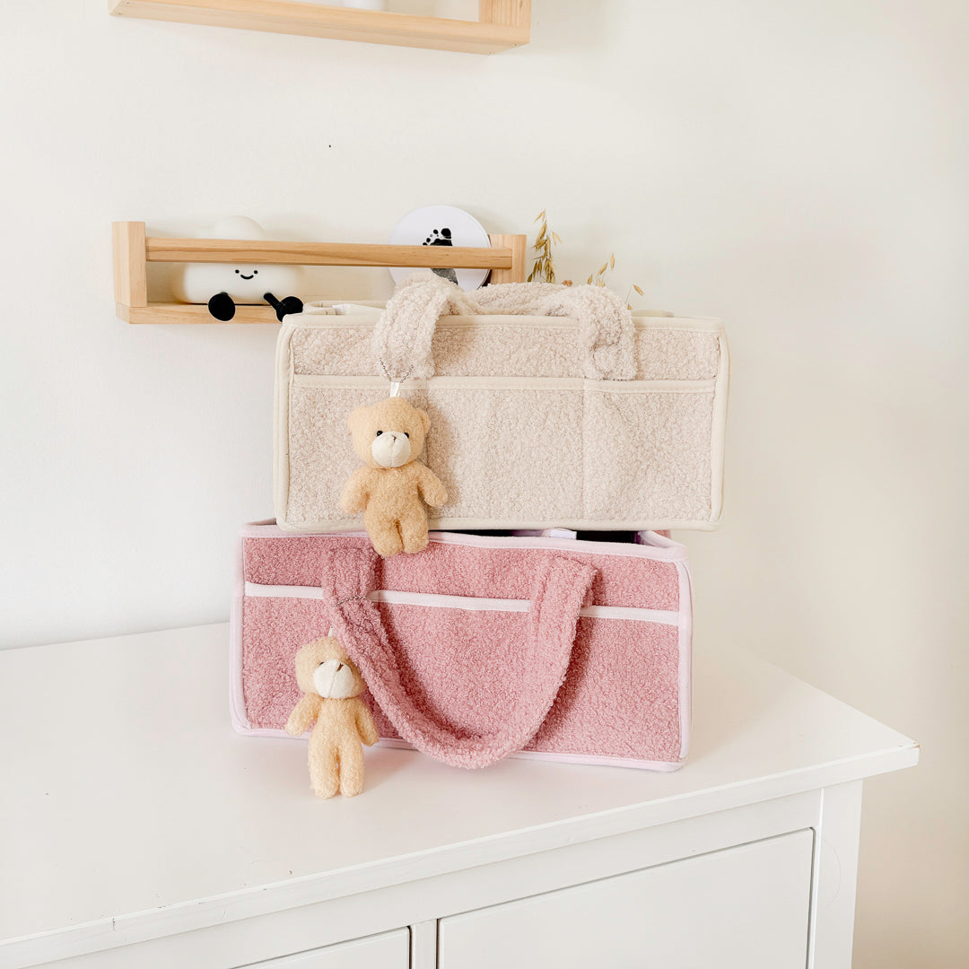 Luier Caddy Tote Tas – Pluche Baby Kinderkamer Opbergmand