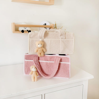 Luier Caddy Tote Tas – Pluche Baby Kinderkamer Opbergmand