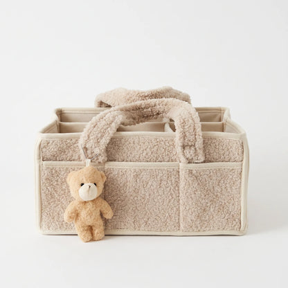 Luier Caddy Tote Tas – Pluche Baby Kinderkamer Opbergmand