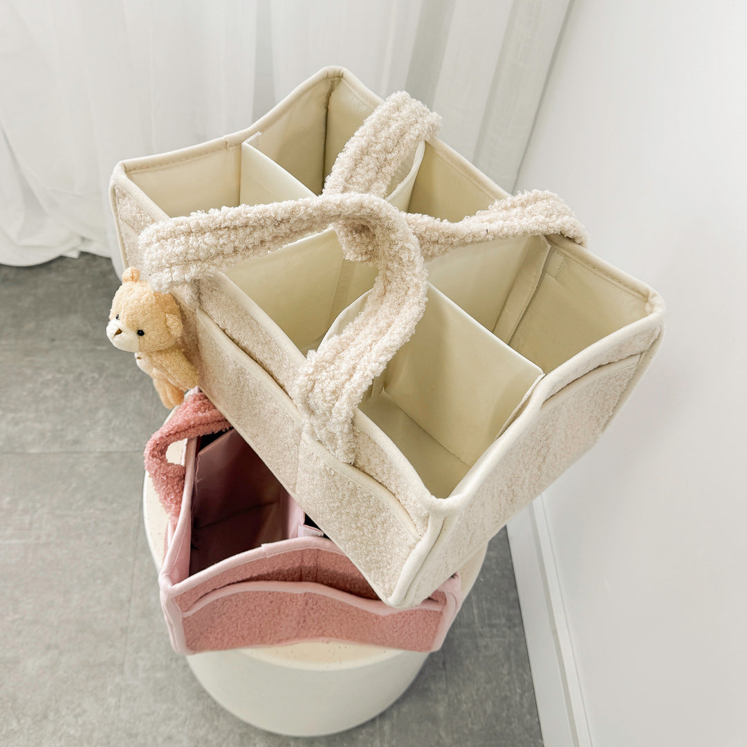 Luier Caddy Tote Tas – Pluche Baby Kinderkamer Opbergmand