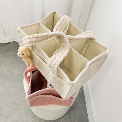 Luier Caddy Tote Tas – Pluche Baby Kinderkamer Opbergmand