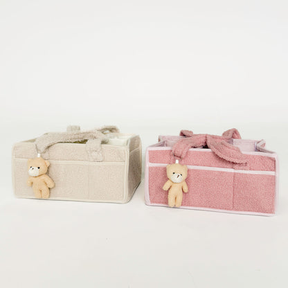 Luier Caddy Tote Tas – Pluche Baby Kinderkamer Opbergmand