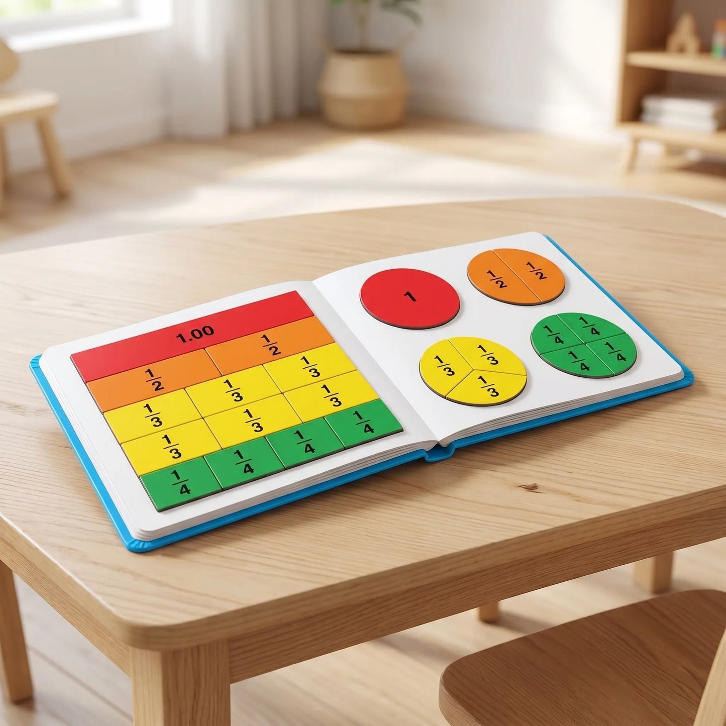 Magnetisch Breukenboek - Educatief Montessori Puzzelboek voor Kinderen