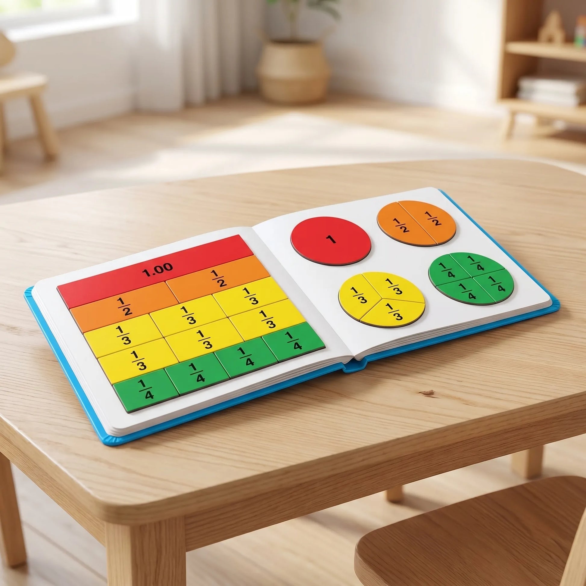 Magnetisch Breukenboek - Educatief Montessori Puzzelboek voor Kinderen