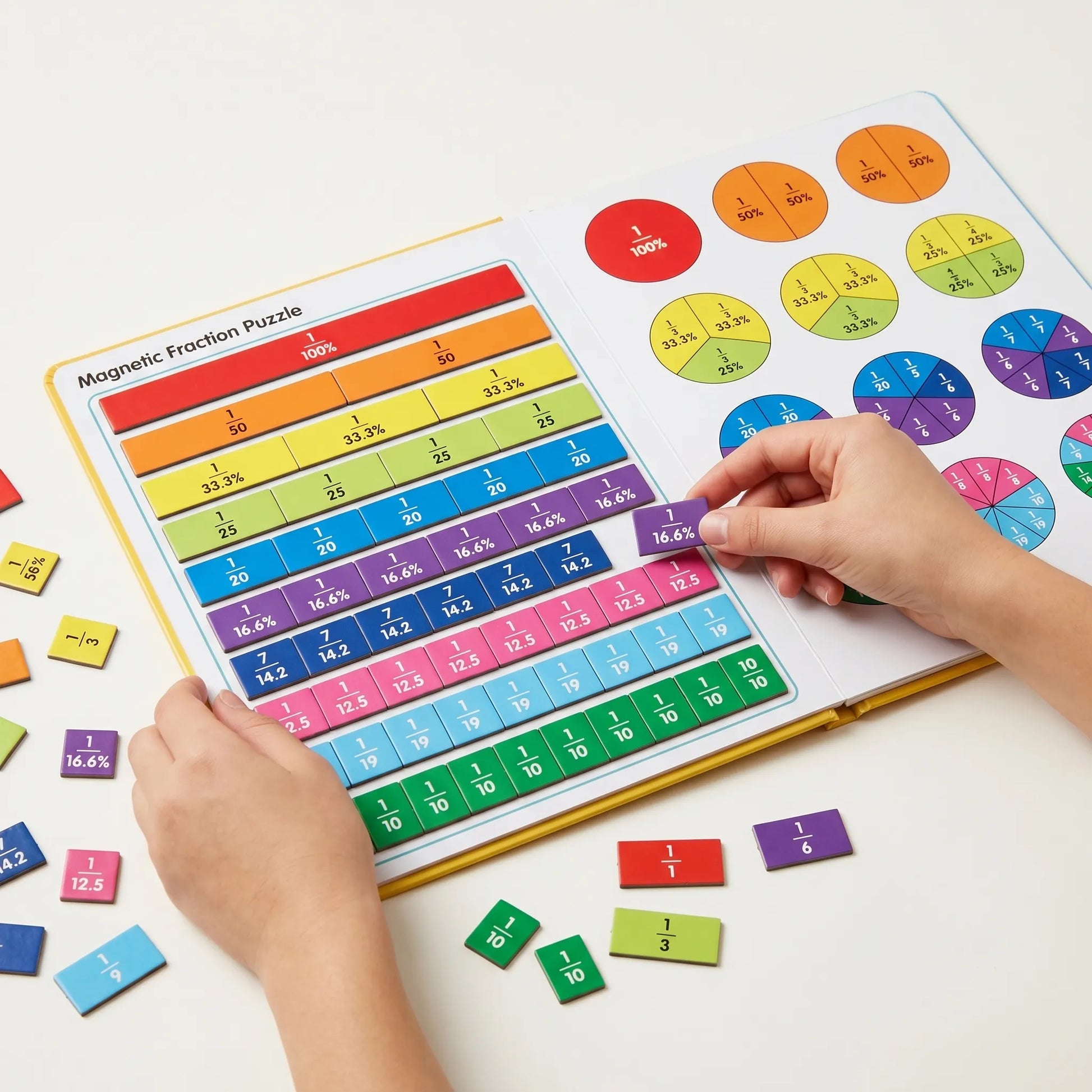 Magnetisch Breukenboek - Educatief Montessori Puzzelboek voor Kinderen