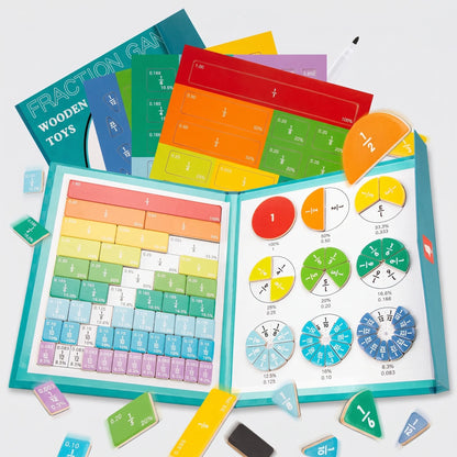 Magnetisch Breukenboek - Educatief Montessori Puzzelboek voor Kinderen
