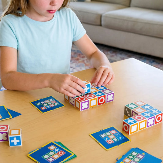 Match Puzzelspel - Kubus-Matchend Snelheidsspel voor op het Bord