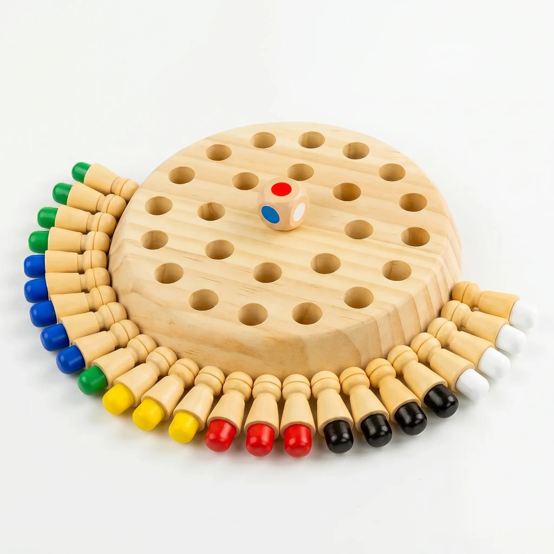 Memory Match Schaakspel - Houten Kleuren Geheugenschaak