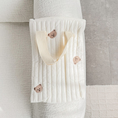 Mini   Baby Bag - Small Quilted Bag with Zipper