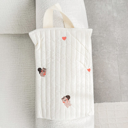 Mini   Baby Bag - Small Quilted Bag with Zipper